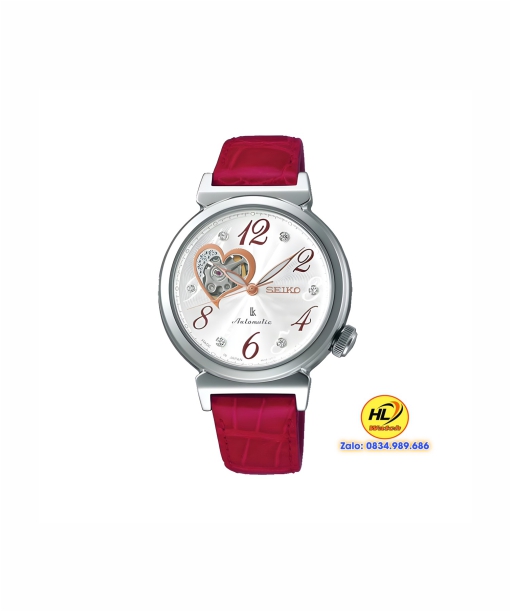 Đồng Hồ Seiko Lukia Ladies Silver Red Leather SSVM023 -